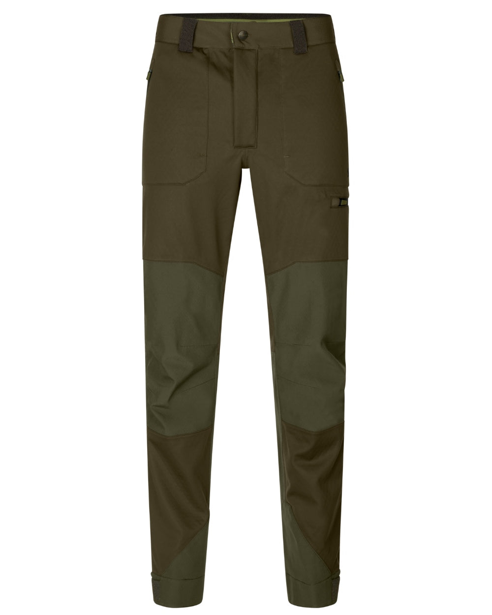 Pine Green Coloured Seeland Hawker Shell II Waterproof Trousers on white background #colour_pine-green