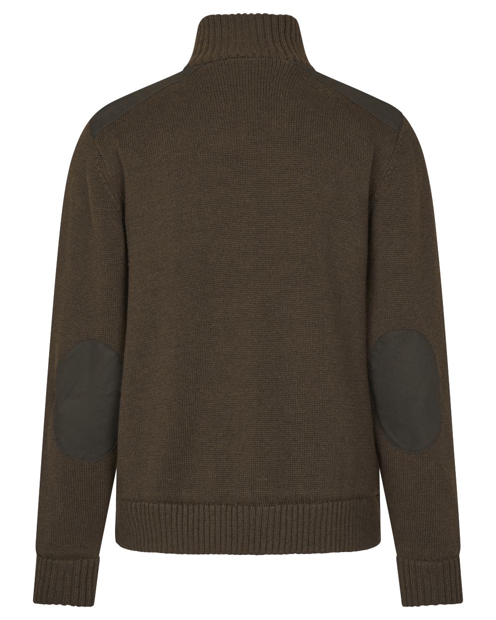 Dark Brown Coloured Seeland Haze Windbreaker Knit On A White Background #colour_dark-brown