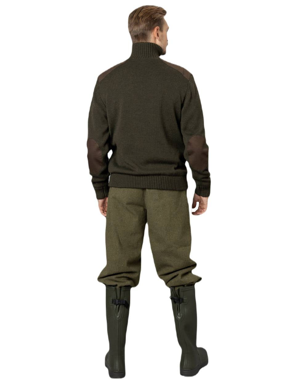 Grizzly Brown Coloured Seeland Haze Windbreaker Knit On A White Background #colour_grizzly-brown