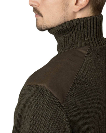 Grizzly Brown Coloured Seeland Haze Windbreaker Knit On A White Background #colour_grizzly-brown