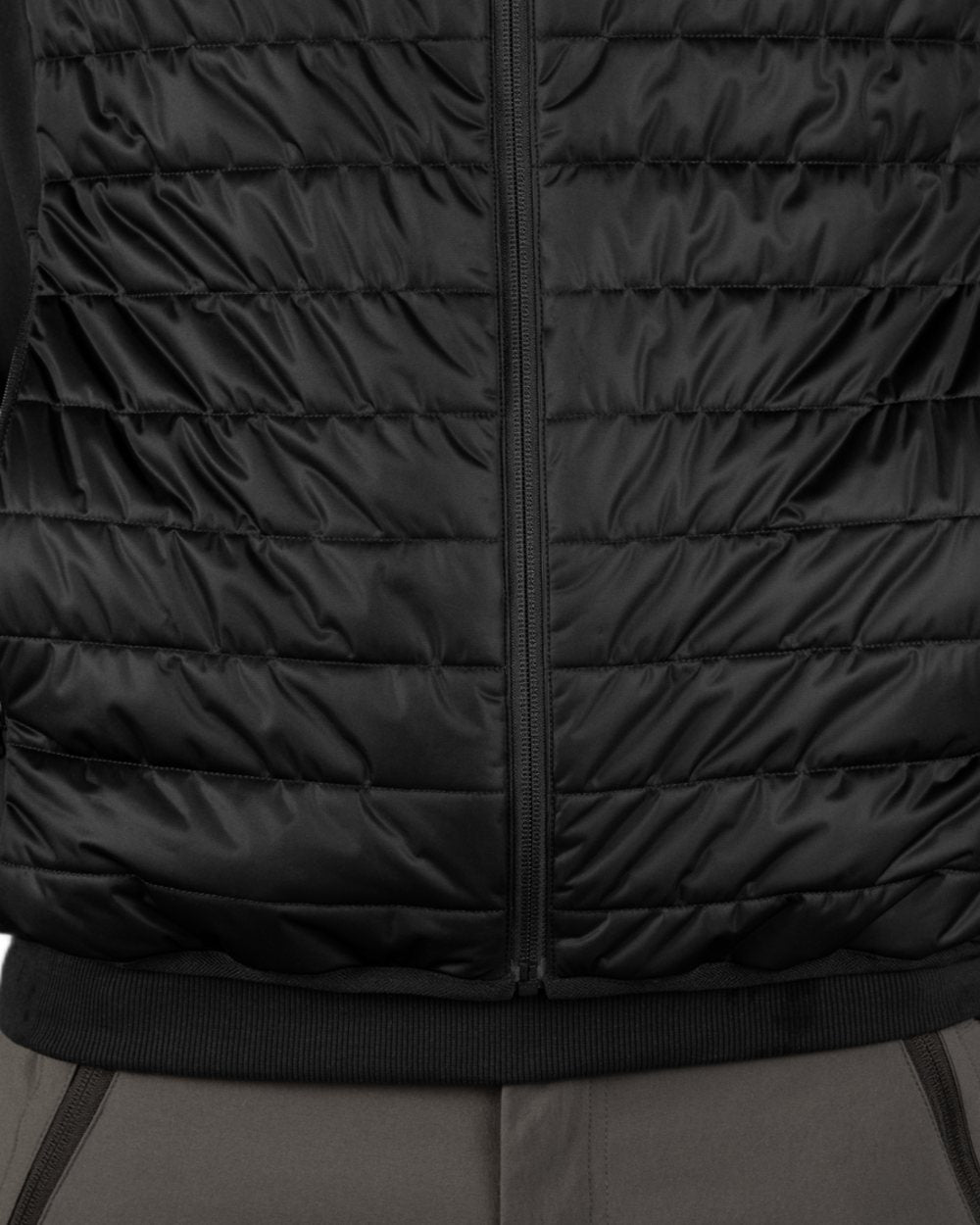 Black Coloured Seeland Heat Quilted Waistcoat on White background #colour_black