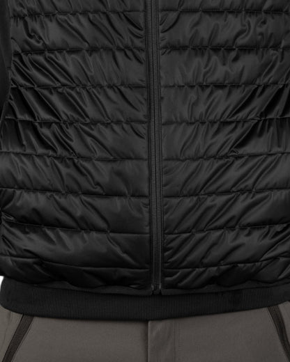 Black Coloured Seeland Heat Quilted Waistcoat on White background #colour_black