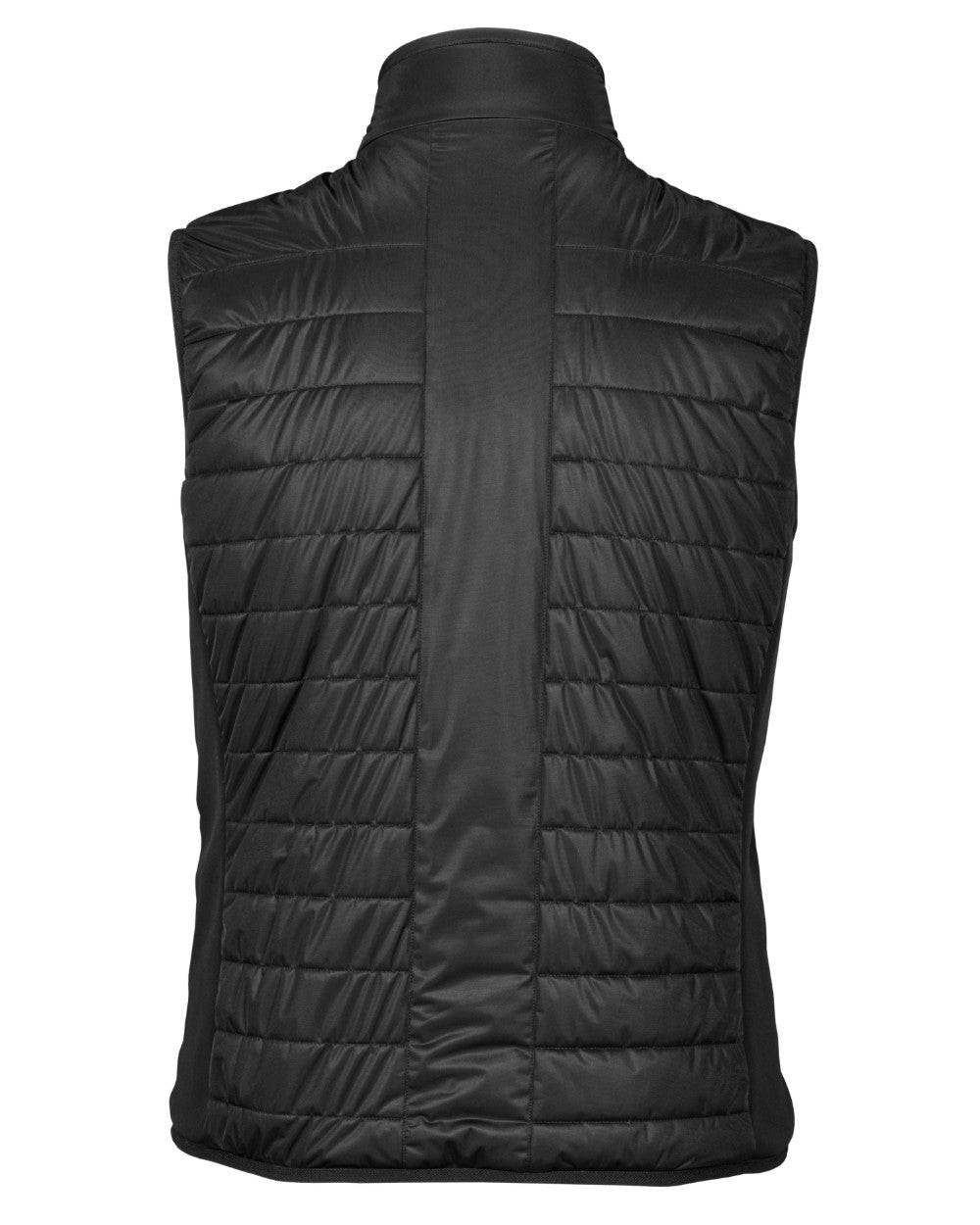 Black Coloured Seeland Heat Quilted Waistcoat on White background #colour_black