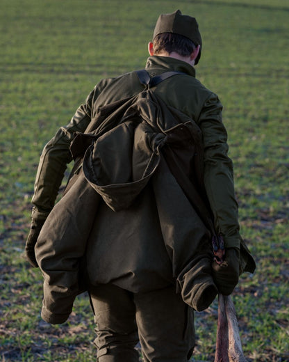 Grizzly Brown Coloured Seeland Helt II Waterproof Jacket on outdoor background #colour_grizzly-brown