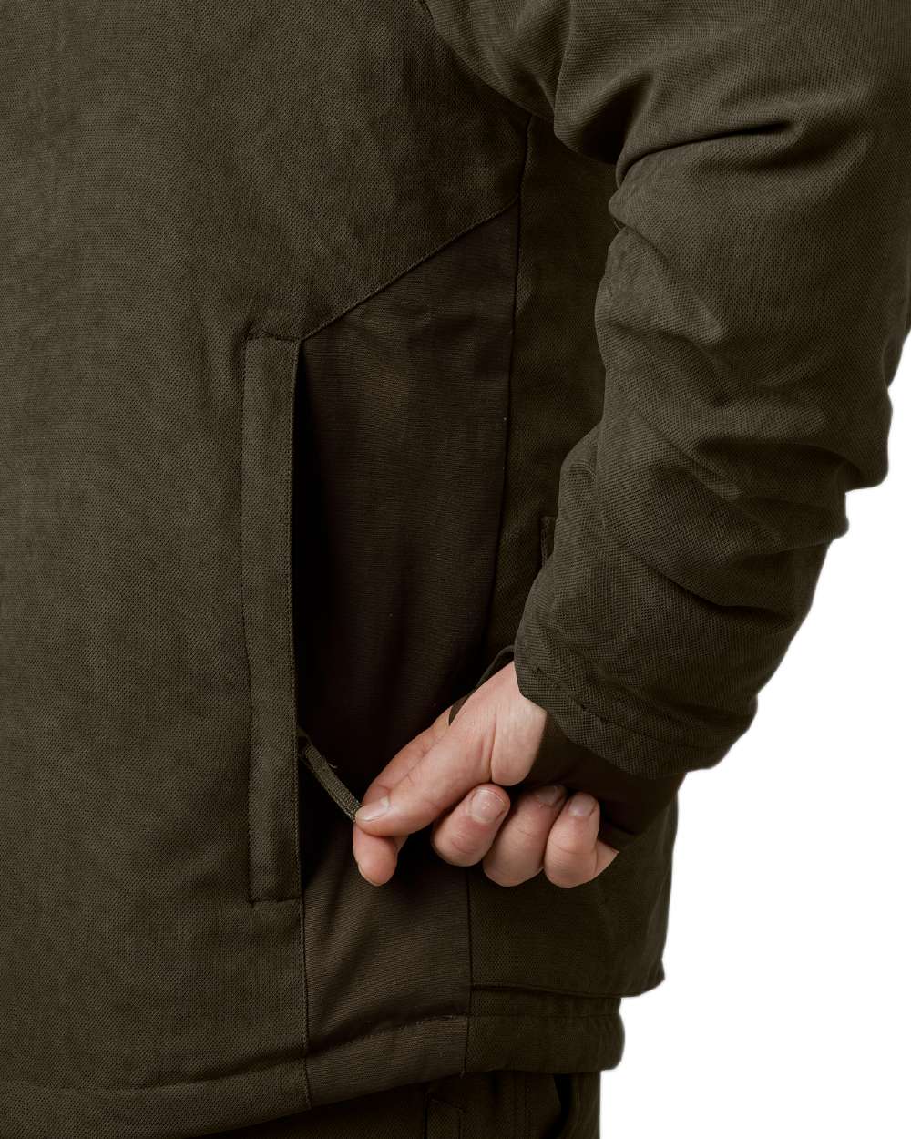 Grizzly Brown Coloured Seeland Helt II Waterproof Jacket on White background #colour_grizzly-brown