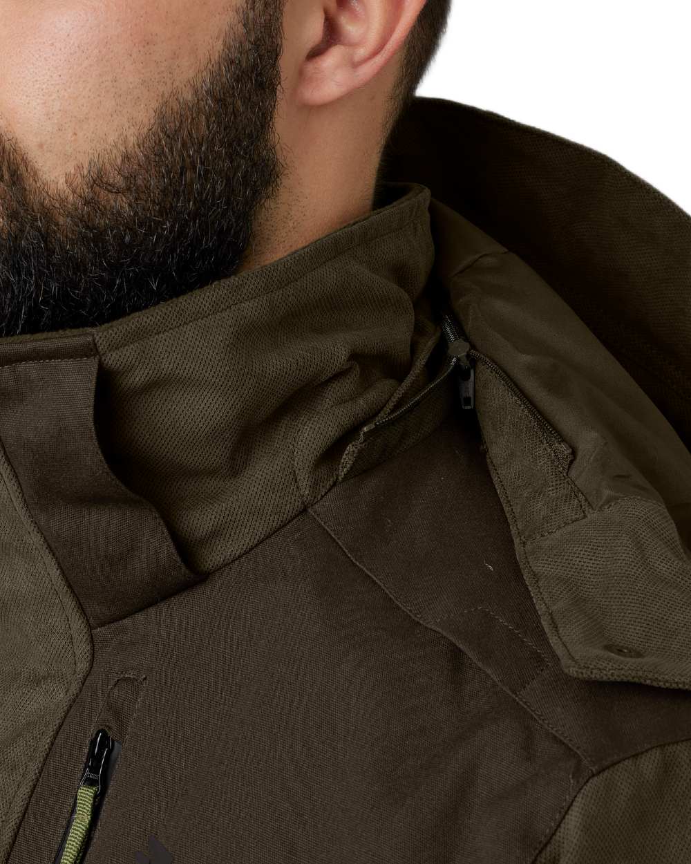 Grizzly Brown Coloured Seeland Helt II Waterproof Jacket on White background #colour_grizzly-brown