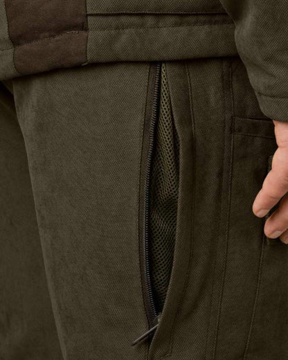 Grizzly Brown Coloured Seeland Helt II Waterproof Trousers on white background #colour_grizzly-brown