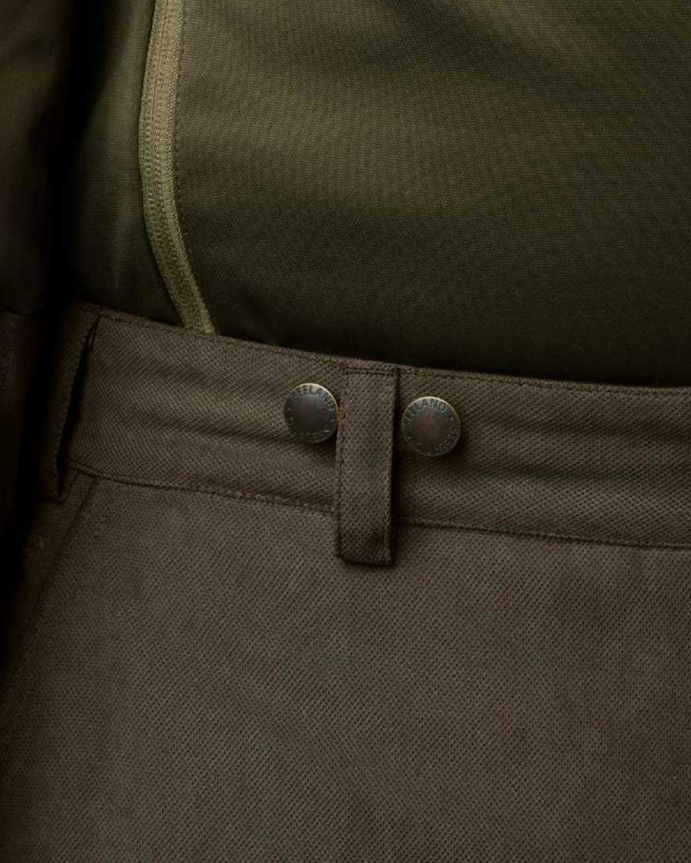 Grizzly Brown Coloured Seeland Helt II Waterproof Trousers on white background #colour_grizzly-brown