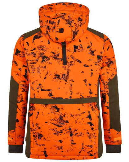 InVis Orange Blaze Coloured Seeland Helt Shield Jacket on white background #colour_invis-orange-blaze
