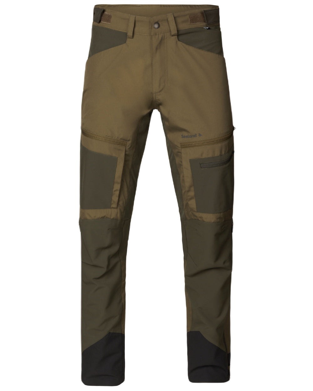 Military Olive Pine Green Coloured Seeland Hemlock Trousers on white background #colour_military-olive-pine-green