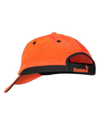 Hi-Vis Orange coloured Seeland Hi-Vis Cap on white background #colour_hi-vis-orange