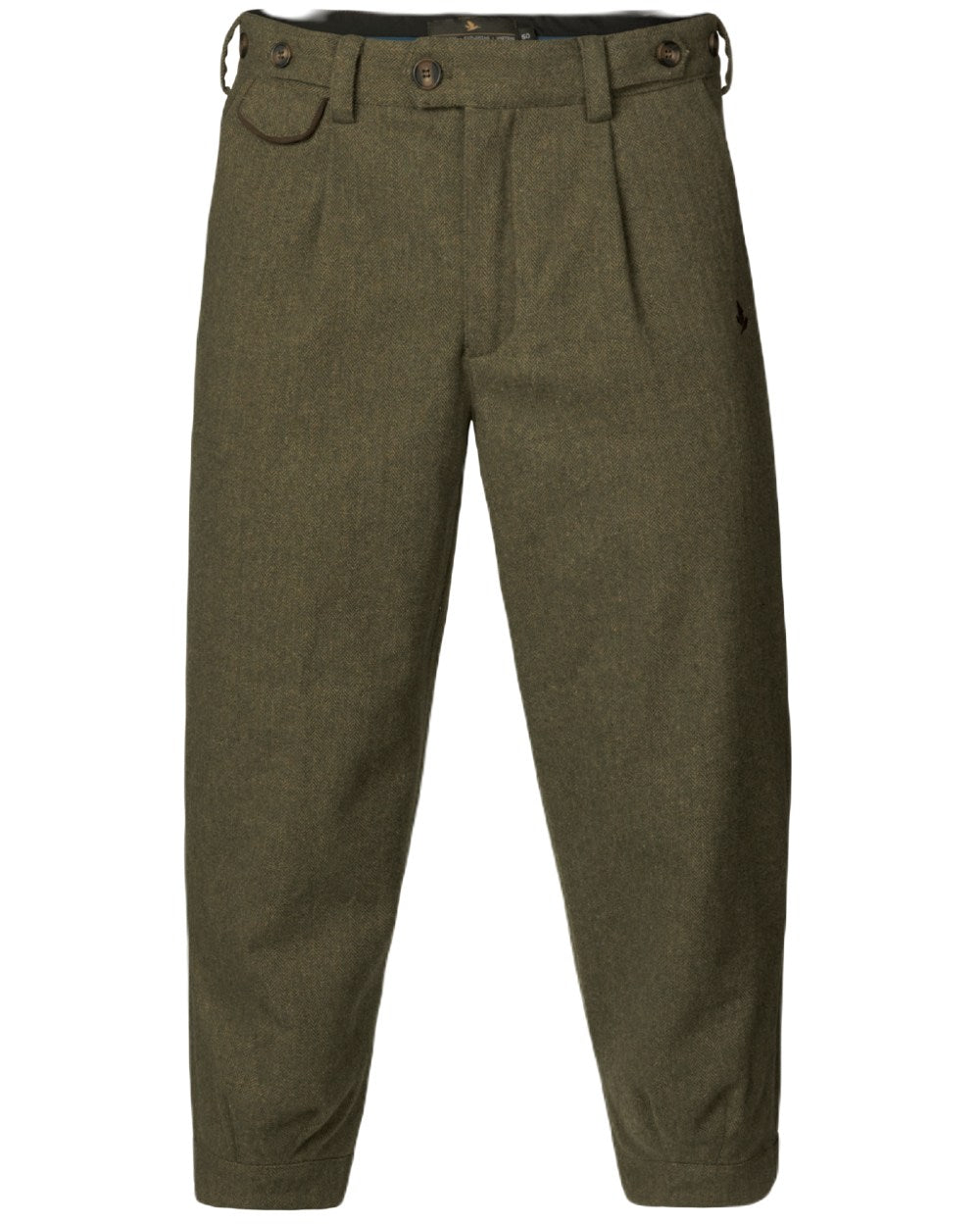 Moss Green Coloured Seeland Hillside Breeks on white background #colour_moss-green