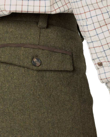 Moss Green Coloured Seeland Hillside Breeks on white background #colour_moss-green