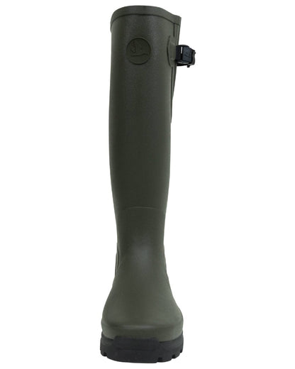 Pine Green Coloured Seeland Hillside Enforced Wellingtons on white background #colour_pine-green