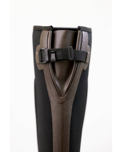 Dark Brown Coloured Seeland Hillside Flex Wellingtons on white background #colour_dark-brown