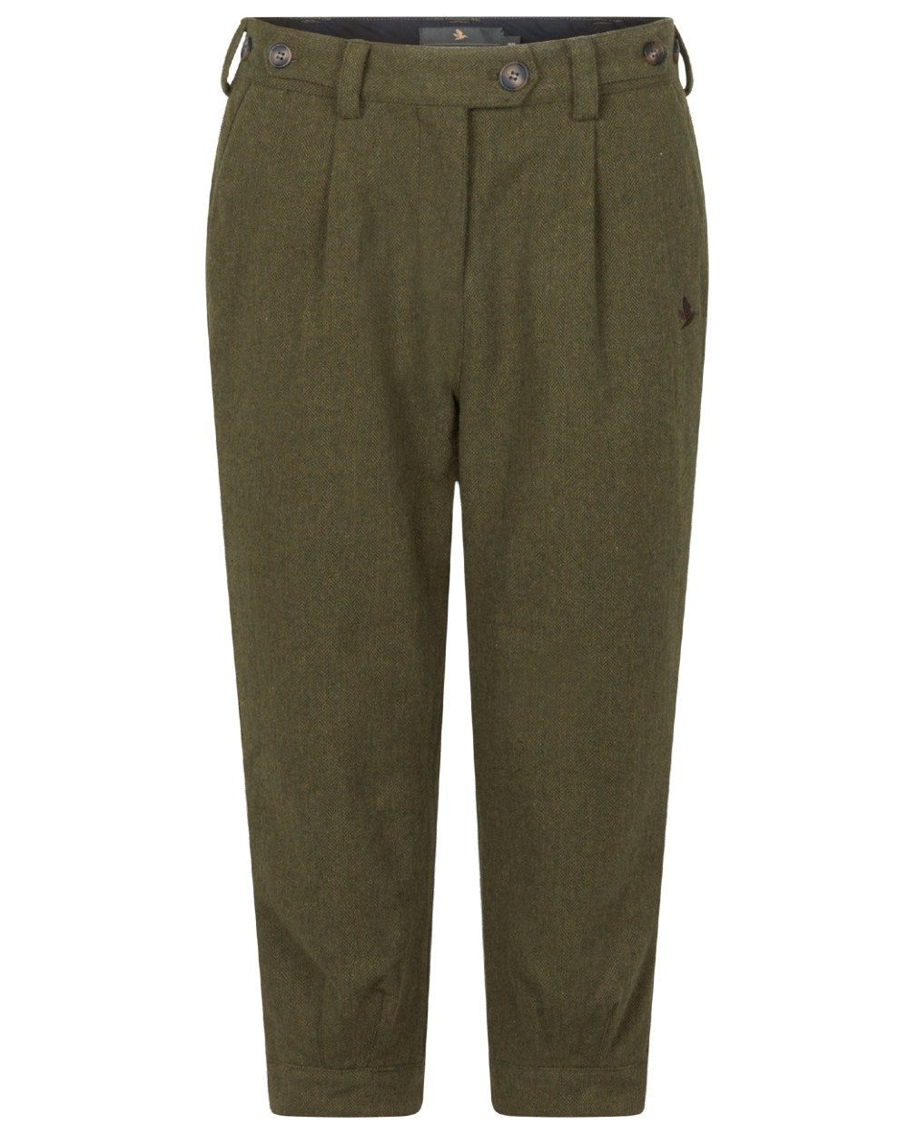 Moss Green Coloured Seeland Hillside Harriet Breeks on white background #colour_moss-green