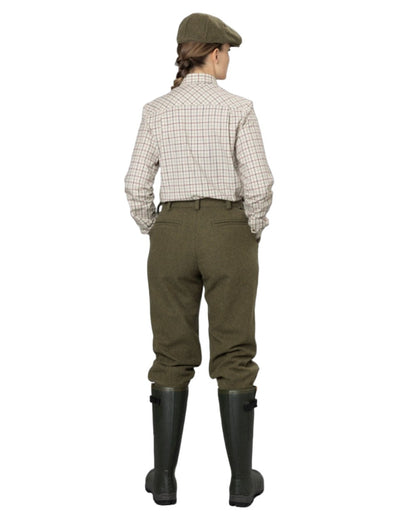 Moss Green Coloured Seeland Hillside Harriet Breeks on white background #colour_moss-green