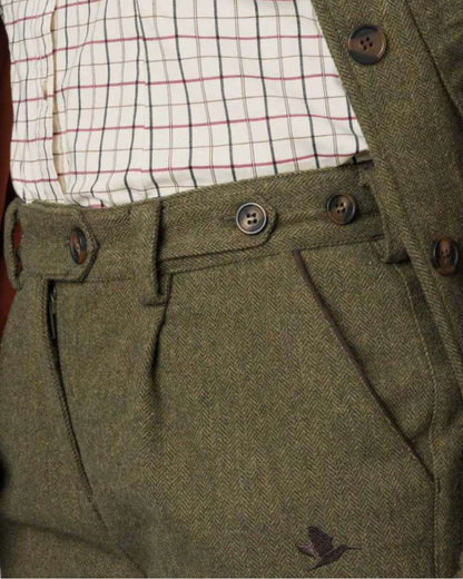 Moss Green Coloured Seeland Hillside Harriet Breeks on white background #colour_moss-green