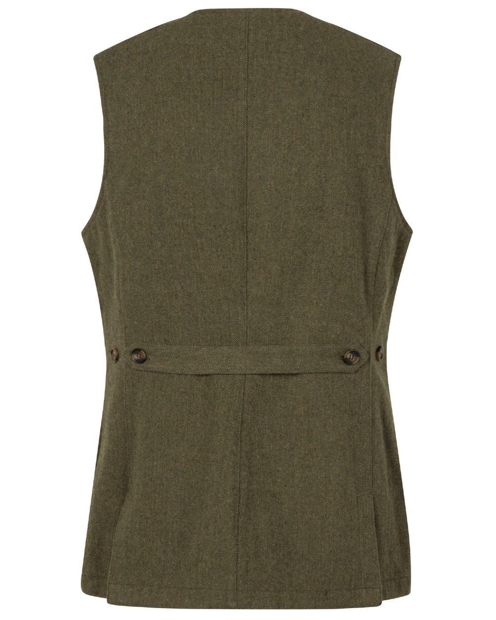 Moss Green Coloured Seeland Hillside Harriet Waistcoat on white background #colour_moss-green