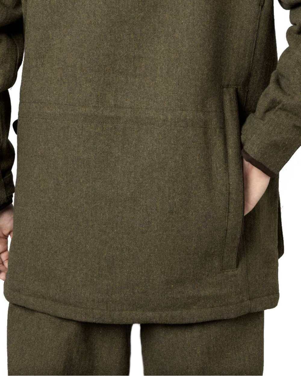 Moss Green Coloured Seeland Hillside Jacket on white background #colour_moss-green