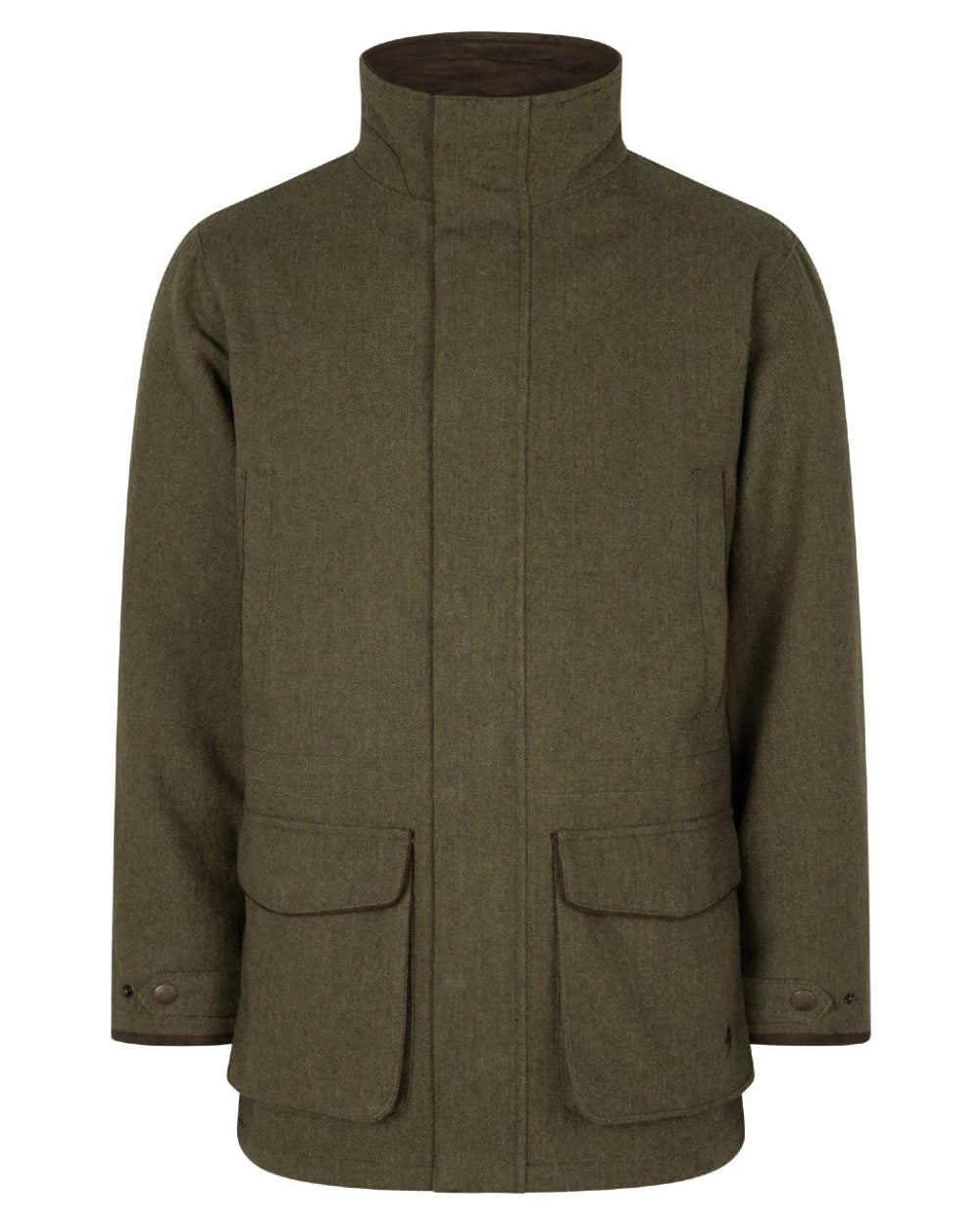 Moss Green Coloured Seeland Hillside Jacket on white background #colour_moss-green