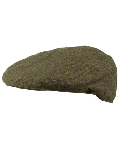 Moss Green Coloured Seeland Hillside Sixpence Cap on white background #colour_moss-green