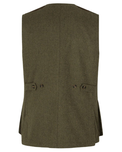 Moss Green Coloured Seeland Hillside Waistcoat on white background #colour_moss-green