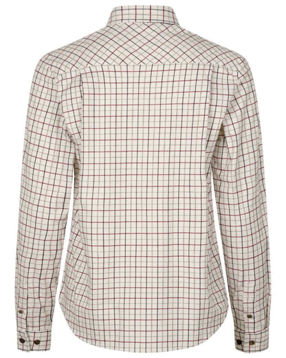 Cabernet Blue Check Coloured Seeland Kerry Shooting Shirt on white background #colour_cabernet-blue-check