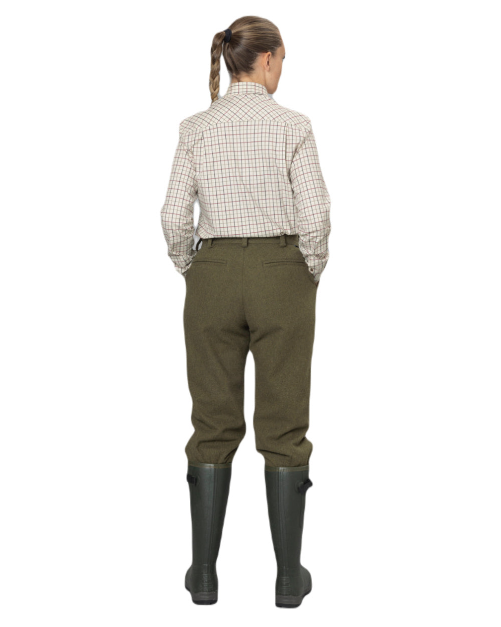 Cabernet Blue Check Coloured Seeland Kerry Shooting Shirt on white background #colour_cabernet-blue-check