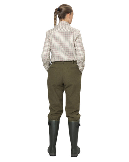 Cabernet Blue Check Coloured Seeland Kerry Shooting Shirt on white background #colour_cabernet-blue-check