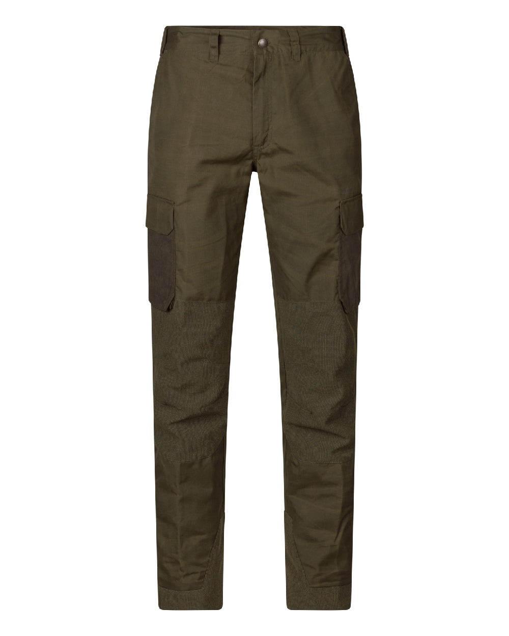Pine Green Dark Brown Coloured Seeland Key-Point Elements Trousers on white background #colour_pine-green-dark-brown