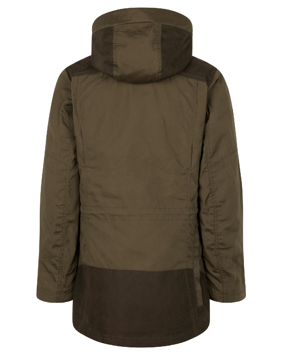 Pine Green Grizzly Brown Coloured Seeland Key-Point Kora Jacket on white background #colour_pine-green-grizzly-brown