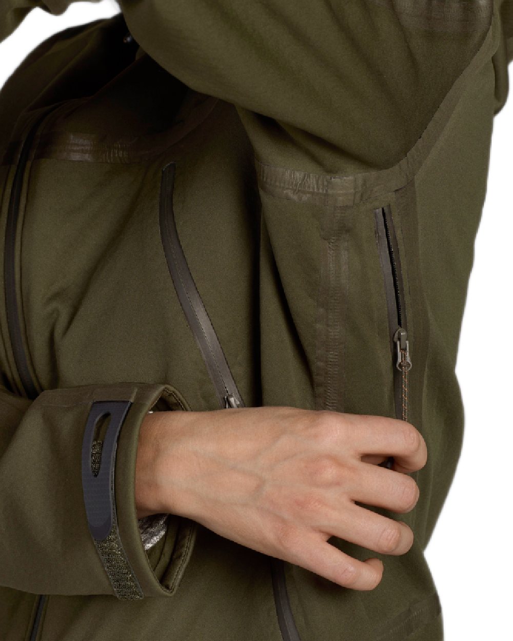 Pine Green coloured Seeland Ladies Hawker Advance Jacket on white background #colour_pine-green