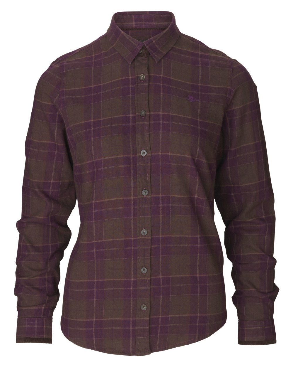 Java Check coloured Seeland Lady Range Shirt on white background #colour_java-check