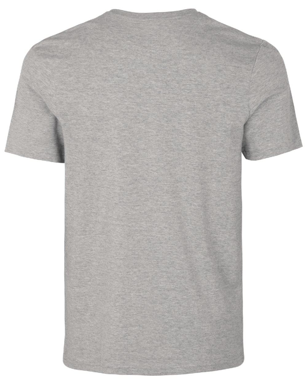 Dark Grey Melange Coloured Seeland Lanner T-Shirt on white background #colour_dark-grey-melange