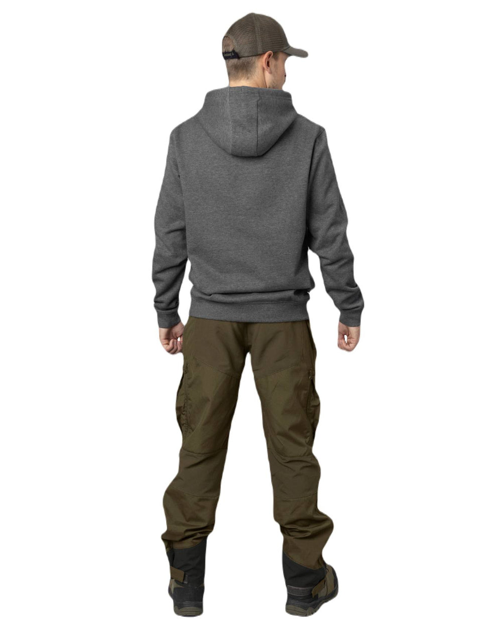 Grey Melange Coloured Seeland Loaded Hoodie on white background #colour_grey-melange