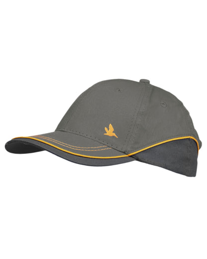 Gunmeta Coloured Seeland Mens Skeet Cap on white background #colour_gunmeta