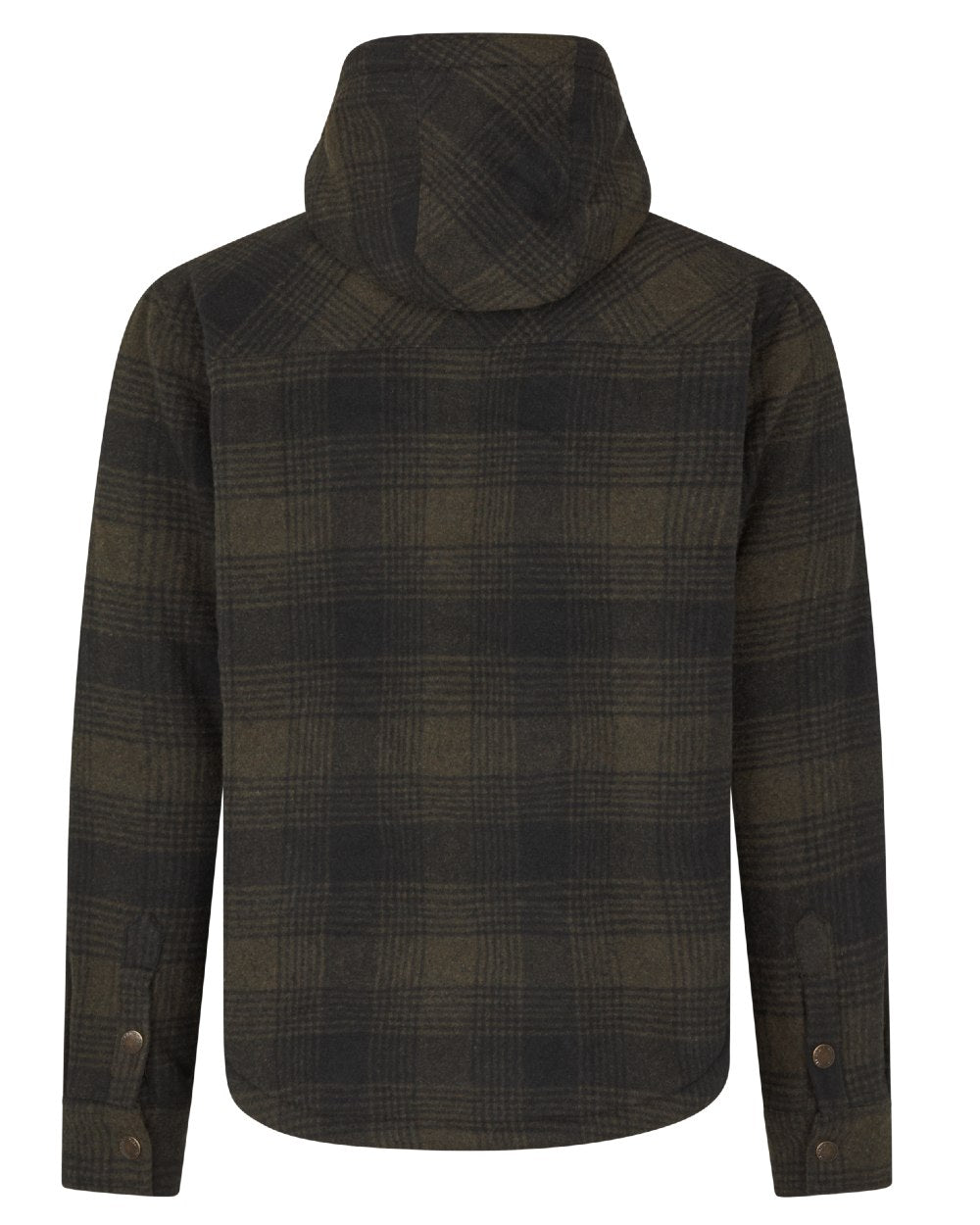 Pine Green Check Coloured Seeland Mens Canada Yukon Jacket on white background #colour_pine-green-check