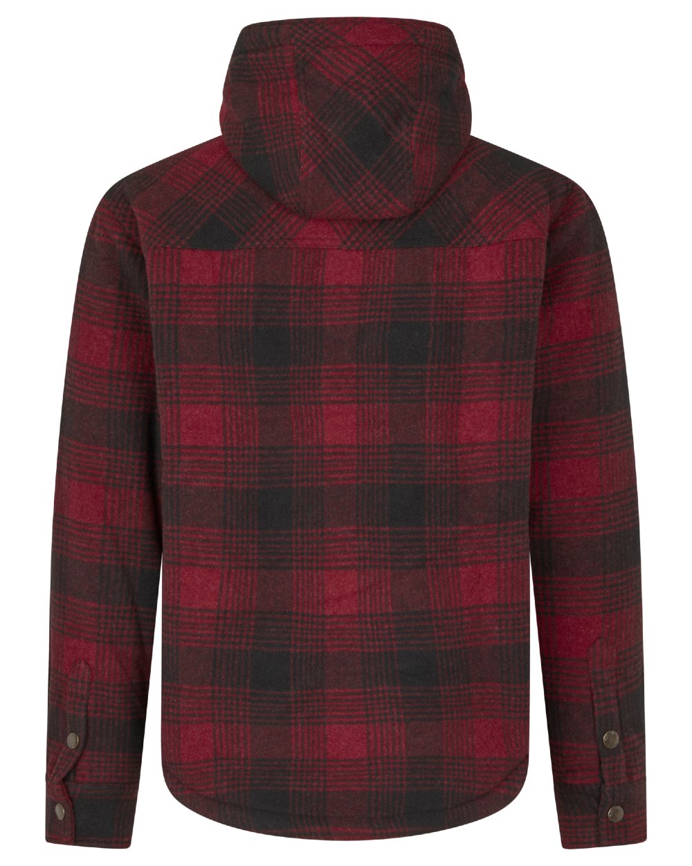 Red Check Coloured Seeland Canada Mens Yukon Jacket on white background #colour_red-check