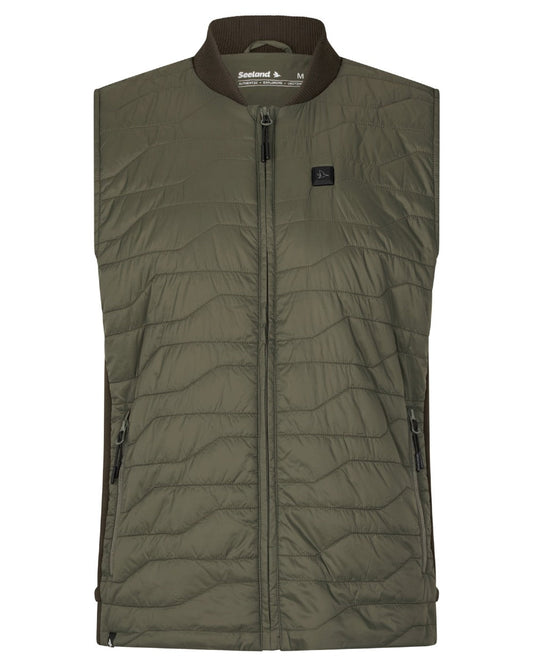 Grape Leaf Coloured Seeland Mens Celsius Heat Liner Waistcoat on white background #colour_grape-leaf