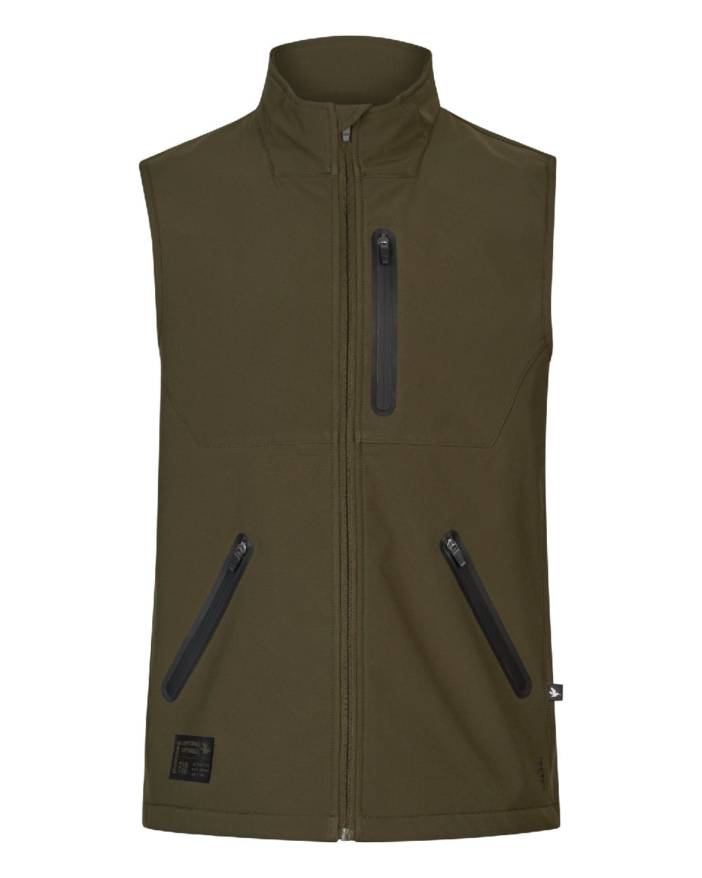 Pine Green Coloured Seeland Mens Chaser Aero Waistcoat on white background #colour_pine-green