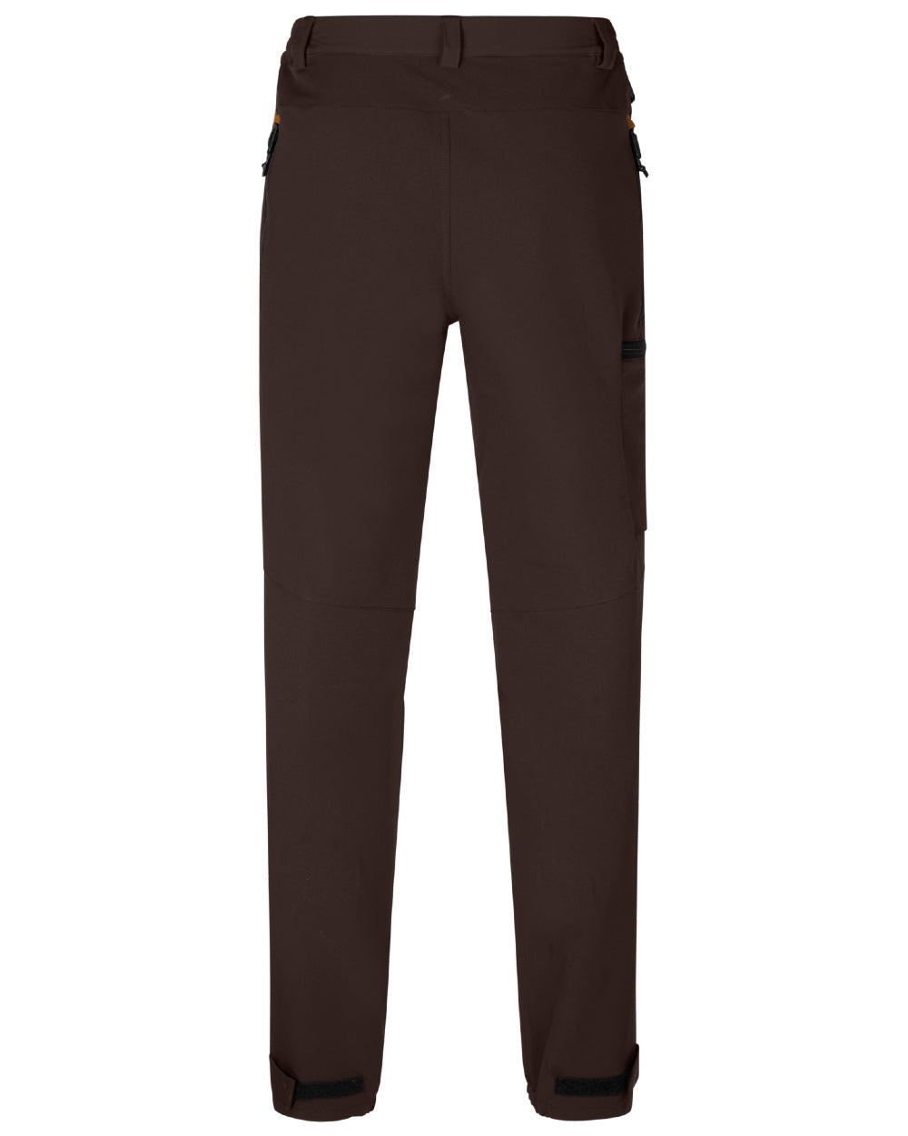 Dark Brown Coloured Seeland Mens Dog Active Trousers on white background #colour_dark-brown
