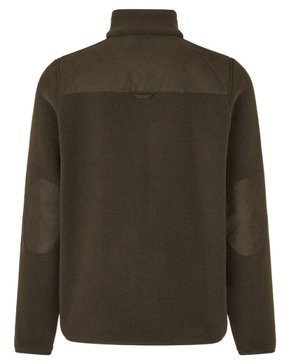 Light Pine Coloured Seeland Mens Fog Fleece Jacket on white background #colour_light-pine