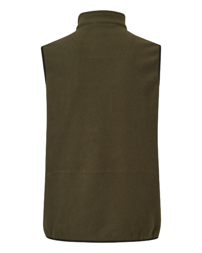 Pine Green Coloured Seeland Mens Gale Fleece Waistcoat on White background #colour_pine-green