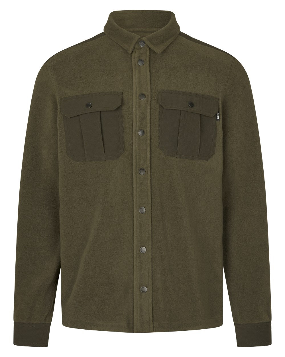 Grape Leaf Coloured Seeland Mens Gust Fleece Shirt on white background #colour_grape-leaf