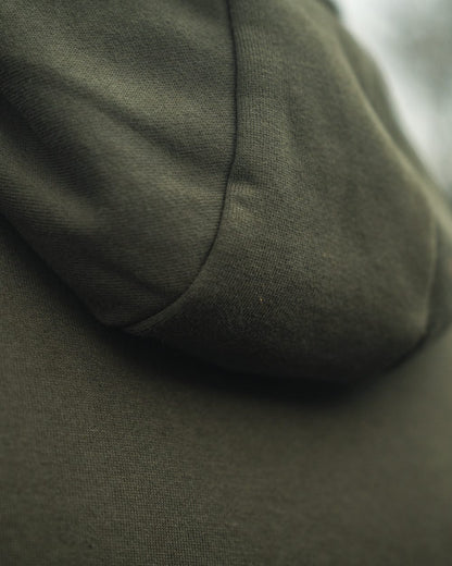 Pine Green Coloured Seeland Mens On Point Hoodie on outdoor background #colour_pine-green