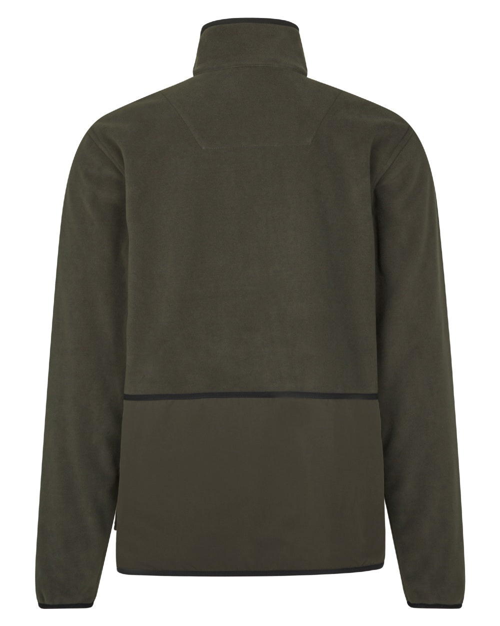 Grizzly Brown Demitasse Brown Coloured Seeland Mens Rogue Solid Reversible Fleece Jacket on white background #colour_grizzly-brown-demitasse-brown