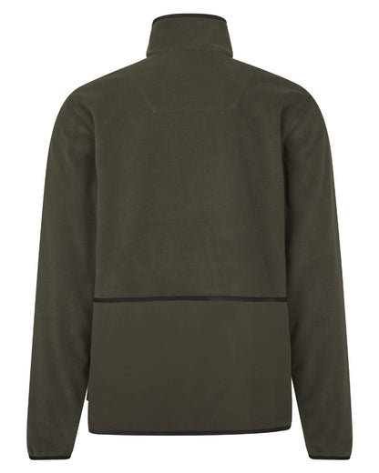 Grizzly Brown Demitasse Brown Coloured Seeland Mens Rogue Solid Reversible Fleece Jacket on white background #colour_grizzly-brown-demitasse-brown