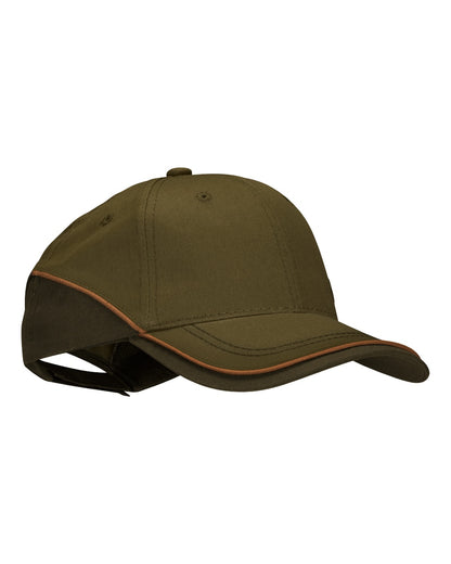 Duffel Green Coloured Seeland Mens Skeet Cap on White background #colour_duffel-green