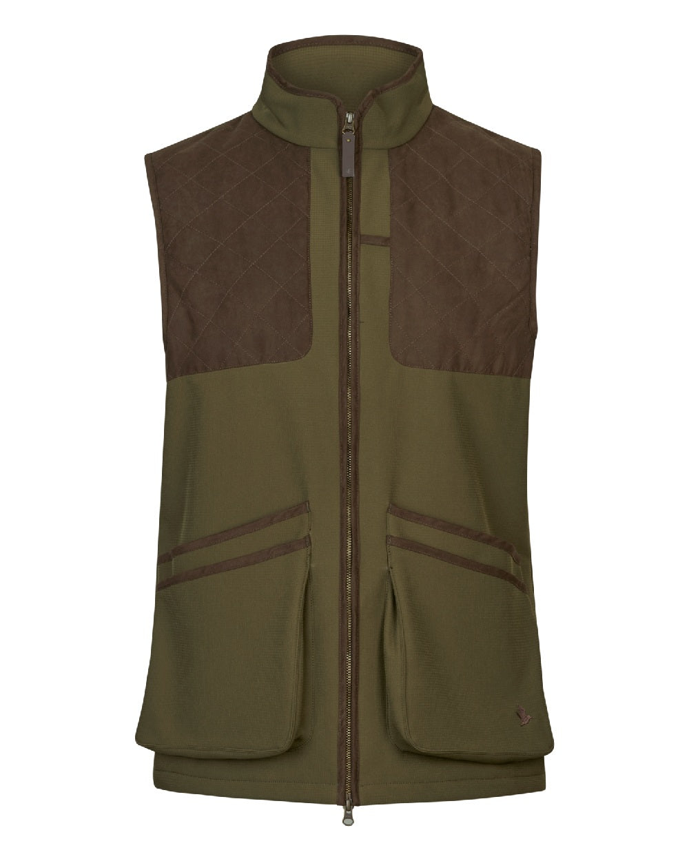 Light Pine Coloured Seeland Mens Wenlock Waistcoat on white background #colour_light-pine